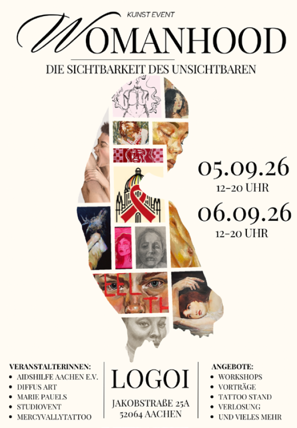 „Womanhood“ macht Unsichtbares sichtbar – ein Kunstprojekt für Aufklärung & Zusammenhalt
